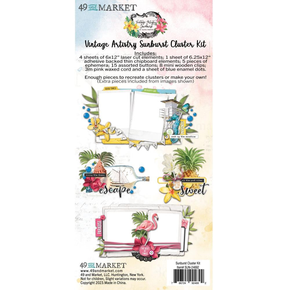 49 and Market Vintage Artistry Sunburst Cluster Kit